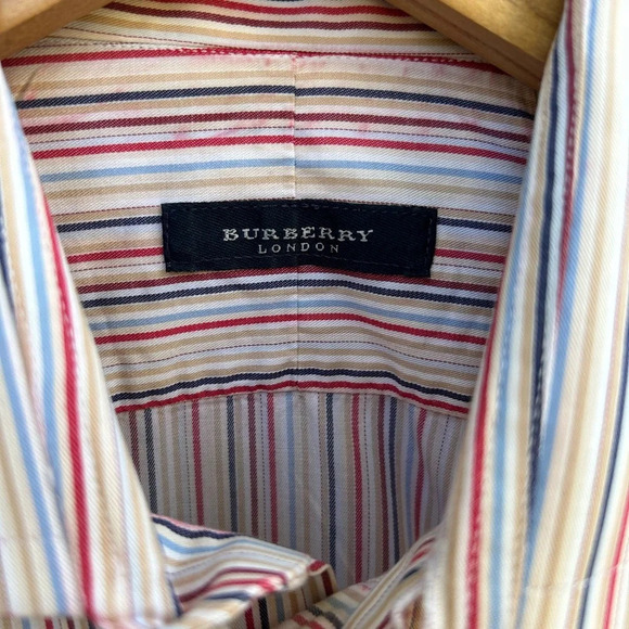 Burberry London Vintage Longsleeve Buttondown Cotton Shirt, size 15 1/2” - Picture 7 of 9